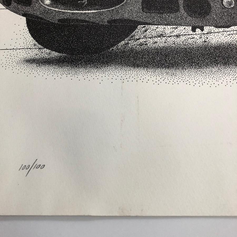 現品　Ferrari　250GTO　点画　ポスター