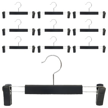 Kodiseu 高檔西裝褲架 Set J1 (黑色) 10個 雙重強力線 防滑矽膠使用