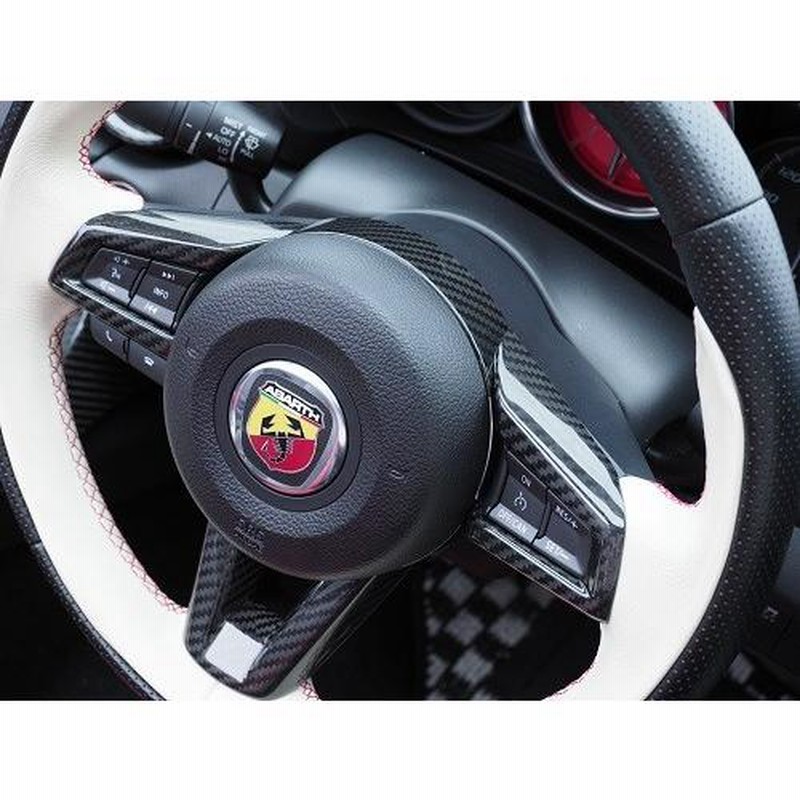 ABARTH ステアリング 　3本スポーク ABARTH スムーズ ステアリング 3本スポーク