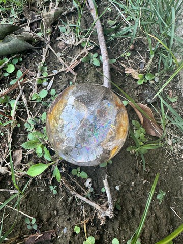 彩虹黃泥骸骨水晶球