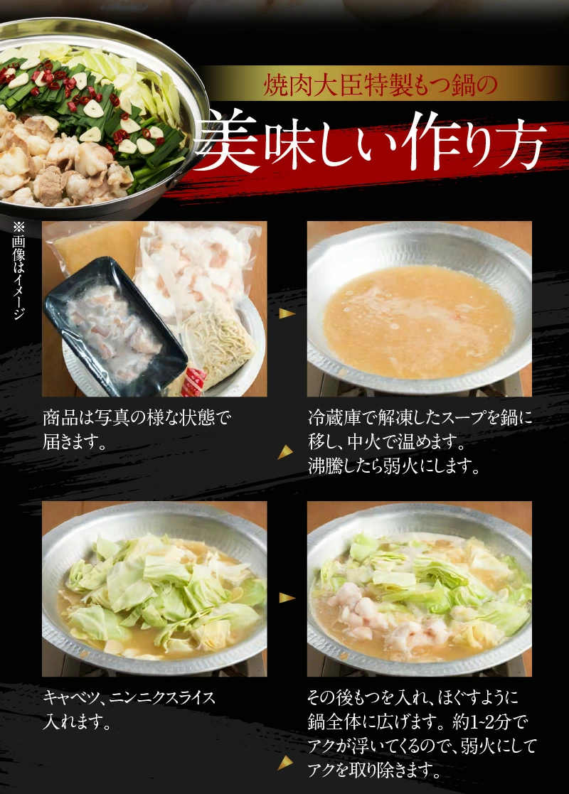 焼肉大臣特製もつ鍋（2～3人前）　N066-ZA573