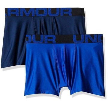Under Armour 男四向彈力藍系四角內著混搭2件組