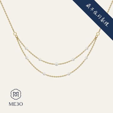 【ME30】珍愛漫語Timeless - For ME 雙鍊珍珠項鍊 4mm[快速出貨]