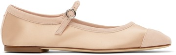 aeyde 粉色 Uma Satin Toe-Cap 玛丽珍鞋