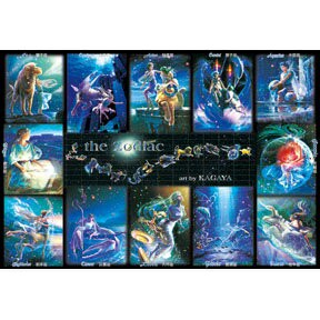 P2 -  HM1000-102 黃道十二宮夜光拼圖1000片