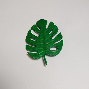 龜背芋葉造型磁鐵 冰箱裝飾 葉片 裂葉 綠色