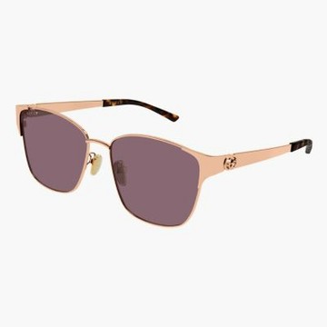 【GUCCI 古馳】方形金屬抗UV太陽眼鏡(GG2198SA-003)