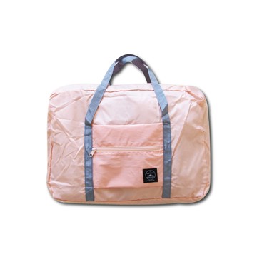 Travel Season 【生活良品】韓版超大容量24公升摺疊旅行袋收納包-淡粉1入/袋(戶外露營裝備袋,登機收納袋,游泳袋,野餐袋)