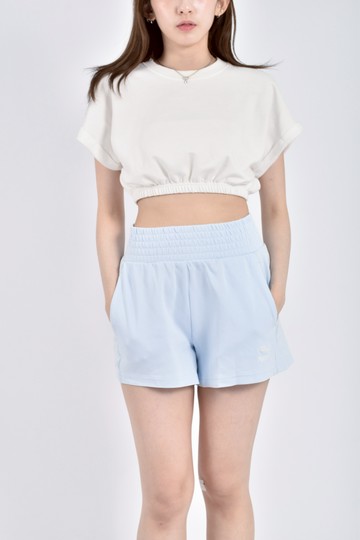 (L) puma高腰運動鬆緊腰藍色短褲