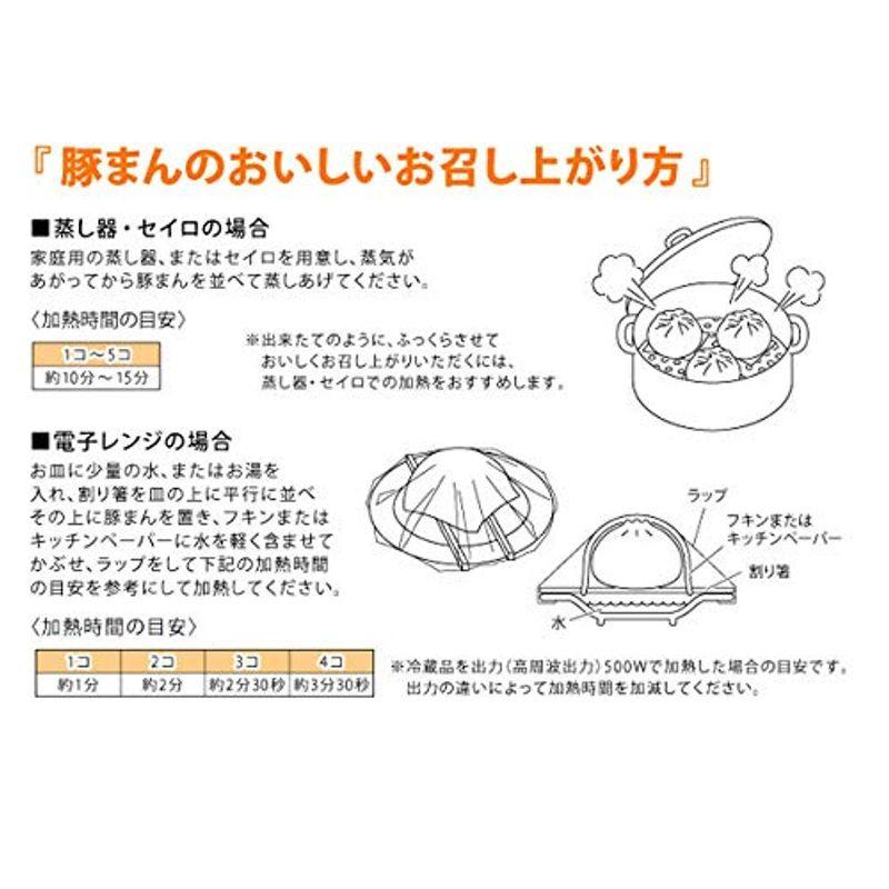 551 蓬莱 ホウライ 豚まん 豚饅 肉まん セット 通販 冷蔵便 教えてもらう前と後（4個セット）