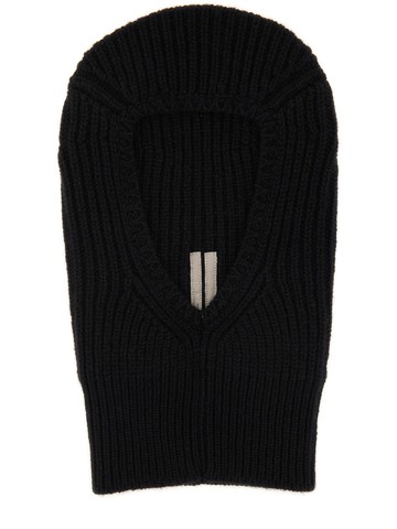 rick owens knitted balaclava