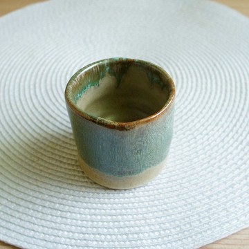 Lovely手作陶瓷【翠竹茶杯、綠】