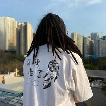 HEYO x 老蘭土  -當我走了- 特別版聯乘短䄂Tee - 寬鬆剪裁