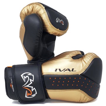 Rival Intelli-Shock 拳擊手套 RB10 一對  L  1組  黑色+金色