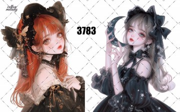 original sticker no.3783 人物貼紙 原創貼紙 原創人物貼紙 裝飾貼紙 cotton melody