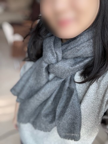 【聖誕禮】喀什米爾原絨灰純羊絨極致奢華柔軟小圍巾pashmina輕暖