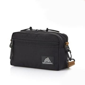 Gregory PAD SHLD POUCH 2.5L 可調式側背包(M).郵差包65380-1051 黑/棕色