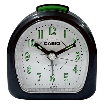 CASIO 卡西歐 造型指針鬧鐘  黑色 + 白色