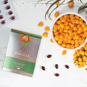 西伯利亞100%沙棘果油 補足一日所需 (30顆/盒)