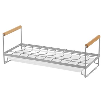 麥塔曼日式碳鋼收納架/碗架  暖灰色  1個