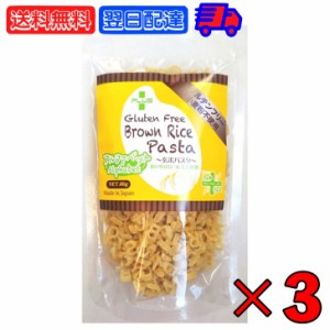 アルファベットパスタ PLUS グルテンフリー ブラウン ライス 60g 3個 国産 無添加 オーガニック 有機 スパゲッティ スパゲティ パスタ ア