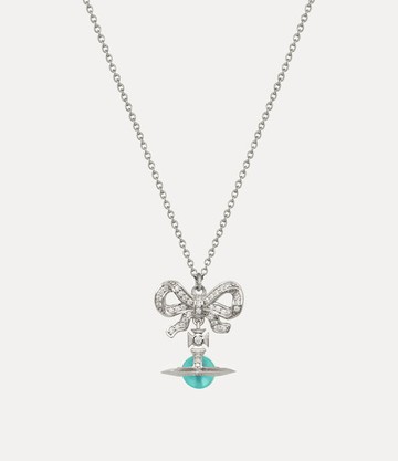 Vivienne Westwood Octavie Pendant Necklace Platinum-white-turquoise-cz Platinum-white-turquoise-cz Women