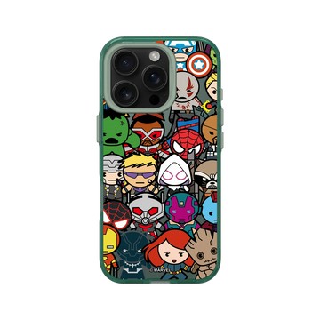 iPhone 16 Pro Clear 憂墨綠 - 迪士尼-漫威 Marvel - 漫威英雄-復仇者聯盟 集合Q版