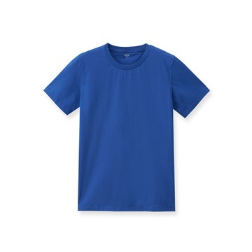 素面圓領T恤(藍)-男