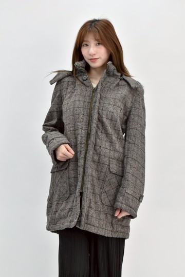 (XL) xing k y z棉質連帽拉鏈純棉內刷毛灰色外套