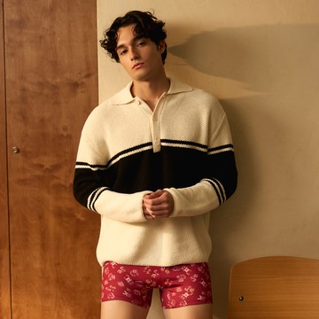 【DAYNEER】印花寬鬆四角男內褲 M-XXL(魔幻紅)