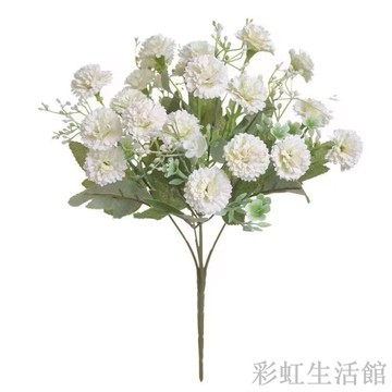 康乃馨仿真花束母親節客廳擺放花餐桌房間裝飾酒店歐美高級仿真花