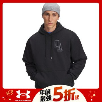 【UNDER ARMOUR】UA 男 Icon Flc Graphic 長袖帽T_6007591-001