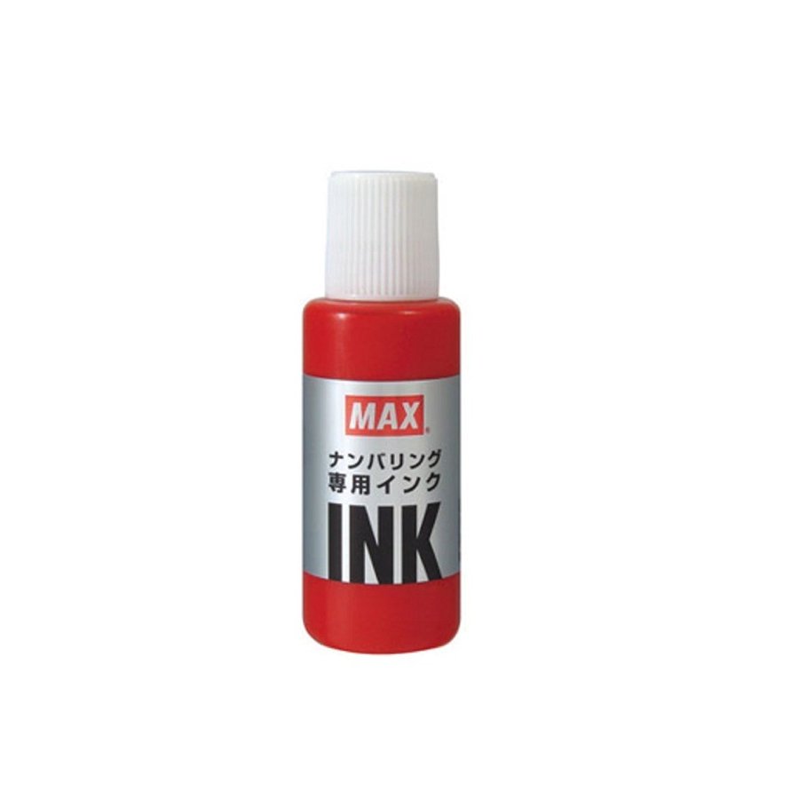 マックス 補充インク ナンバリング専用 アカ NR-20