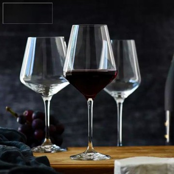 Krosno波蘭進口水晶高腳杯菱形波爾多葡萄酒杯紅酒杯家用單只酒具