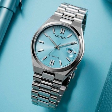 CITIZEN星辰 Mechanical 青春撞色 簡約機械腕錶 新年禮物 推薦 送禮 40mm/NJ0151-88M