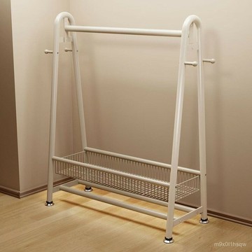 免運 衣架落地立式家用臥室內掛衣服架子宿捨特厚加高衣帽架陽臺曬衣桿貨架 掛衣架 落地衣 收納架 服飾架
