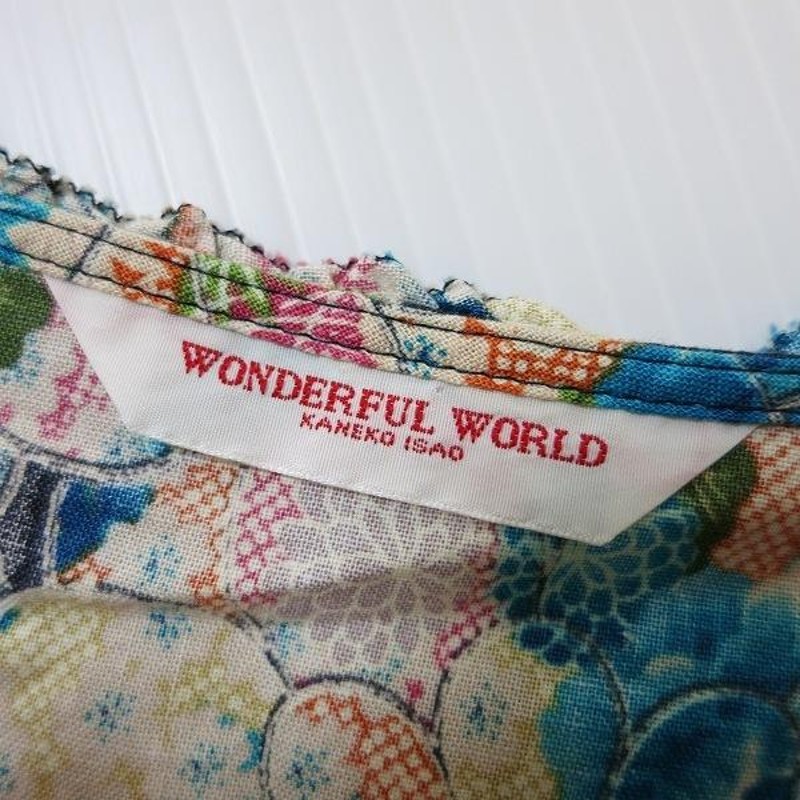 spc ワンダフルワールド WONDERFUL WORLD ワンピース 和柄 花柄 ノースリーブ ロング レディース [737794] |  LINEショッピング