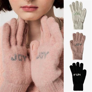 【巴黎精品】現貨+預購 針織手套保暖毛線手套造型防寒加絨加厚磅休閒生日禮物-字母提花羊毛針織3色a1ls68