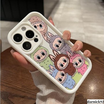 ins可愛卡通 膚感磨砂 適用 iPhone 16 15 14 13 12 11 Pro Max X XR 防摔手機殼