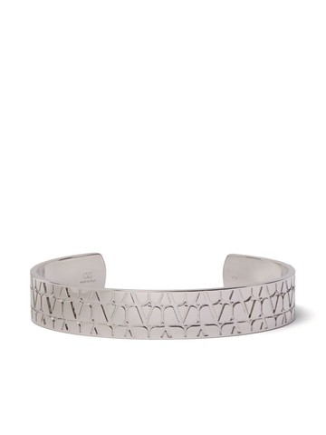 Valentino Garavani - Toile Iconographe cuff - men - Brass - M - Silver