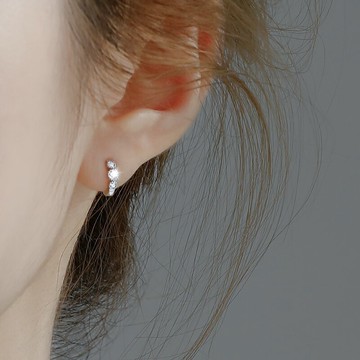 925純銀耳扣女2021年夏季新款潮高級感耳環ins冷淡風圓臉2022耳飾