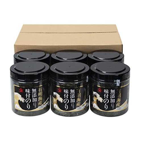 瀬川本店 有明海産 無添加 味付け海苔 10切 80枚 (6個入り)