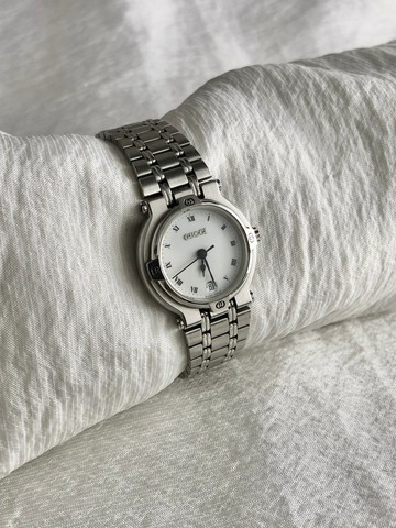 【日本直送 名牌中古包】GUCCI 古馳 腕錶 銀色 GG 不鏽鋼 9100L vintage 古董 g8dhxw