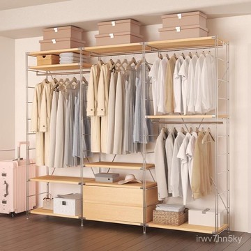 🏆可代客組裝 優選收納 多層開放式掛衣架家用衣帽架衣服置物架落地收納架子衣櫃 G7VY