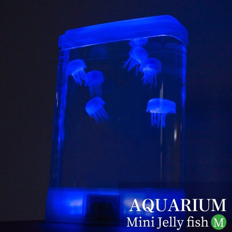 アクアリウム アクア クラゲ 水槽 水草 Led Ledライト ミニクラゲ 水族館 スクエア インテリア 間接照明 プレゼント ギフト Mサイズ Ig 通販 Lineポイント最大0 5 Get Lineショッピング