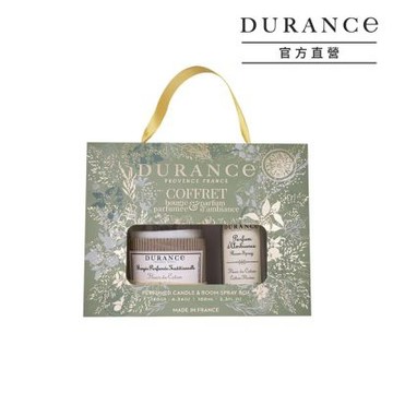 DURANCE朵昂思 香氛蠟燭噴霧禮盒-棉花田-公司貨