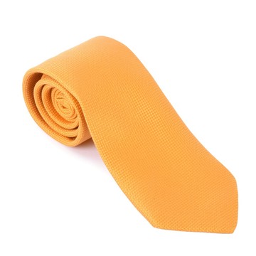 HERMES經典編織款真絲領帶(黃色)370201A｜GoBrand購名牌