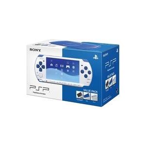 中古PSPハード PSPバリューパック ホワイト・ブルー(PSP-3000)(状態