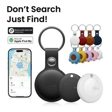 台灣基隆現貨NCC認證MILI老人吊牌蘋果安卓防丟器FindMy查找GPS定位器寵物平替自行車防丟神器