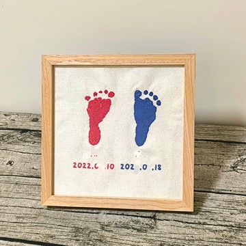 刺繡寶寶腳印/手印照